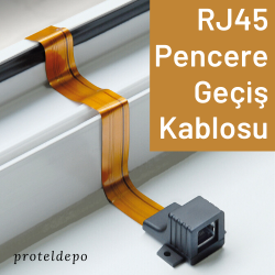 IRENIS RJ45 Ethernet Pencere Geçiş Kablosu, 10 Mbps IRENIS RJ45 Ethernet Pencere Geçiş Kablosu, 10 Mbps