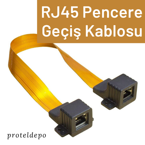 IRENIS RJ45 Ethernet Pencere Geçiş Kablosu, 10 Mbps