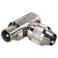 IRENIS L-Tipi TV Anten Fişi, erkek metal IRENIS L-Tipi TV Anten Fişi, erkek metal