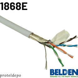 BELDEN 1868E Cat.5e F/UTP esnek (istediğiniz uzunlukta sipariş edebilirsiniz) BELDEN 1868E Cat.5e F/UTP esnek (istediğiniz uzunlukta sipariş edebilirsiniz)
