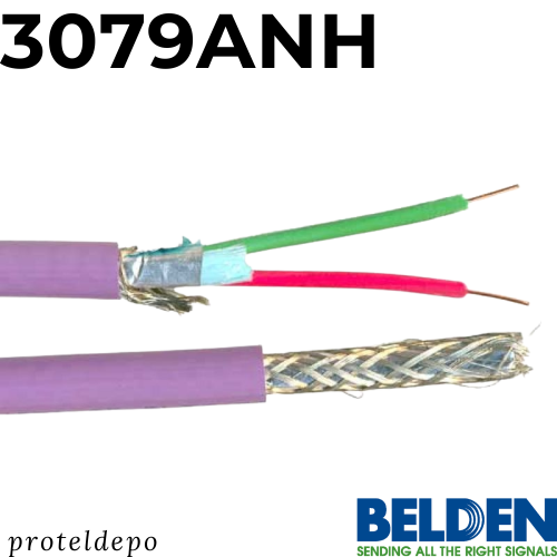 BELDEN 3079ANH Profibus DP, halojensiz (İstediğiniz uzunlukta sipariş edebilirsiniz)