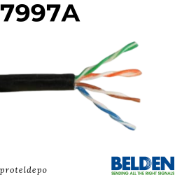 BELDEN 7997A Cat.5e U/UTP Jel dolgulu PE (İstediğiniz uzunlukta sipariş edebilirsiniz) BELDEN 7997A Cat.5e U/UTP Jel dolgulu PE (İstediğiniz uzunlukta sipariş edebilirsiniz)