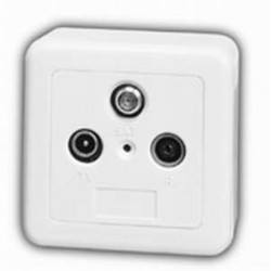 TV/FM/Uydu 3'lü Priz TV/FM/Uydu 3'lü Priz