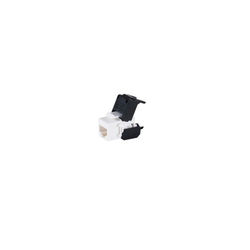 RJ-45 Keystone Modül, Cat 6A, UTP, Aletsiz Montaj, Beyaz RJ-45 Keystone Modül, Cat 6A, UTP, Aletsiz Montaj, Beyaz