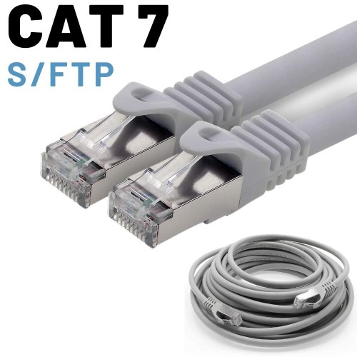 5 adet IRENIS CAT7 S/FTP Ethernet Network Lan İnternet Kablosu, 2 Metre