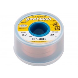 GOOT Wick CP-3015 (CP-30B) Lehim Sökme Teli, 20 Metre ekonomik ambalaj