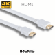 HDMI Kablo, 4K Destekli, Altın Uçlu, Naylon Örgü, 2 Metre HDMI Kablo, 4K Destekli, Altın Uçlu, Naylon Örgü, 2 Metre