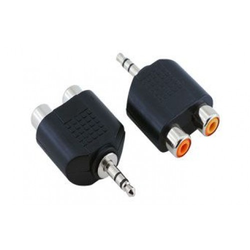 IRENIS 3,5mm Jak Giriş 2 Çıkış A/V Dişi Çevirici Adaptor  