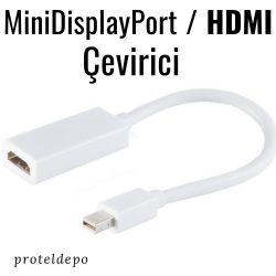 Apple Macbook Thunderbolt (Mini DP) / HDMI Çevirici Apple Macbook Thunderbolt (Mini DP) / HDMI Çevirici