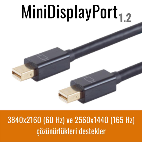 1 metre Apple Macbook Thunderbolt Kablo - 21 Gbit Mini DisplayPort