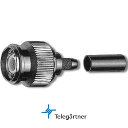 TELEGÄRTNER TNC Straight Plug Crimp
