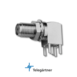 TELEGÄRTNER SMA PCB Bulkhead Angle Jack TELEGÄRTNER SMA PCB Bulkhead Angle Jack