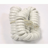 IRENIS Telefon Spiral Ahize Kablosu Beyaz 4m