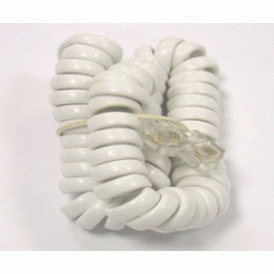 IRENIS Telefon Spiral Ahize Kablosu Beyaz 2m IRENIS Telefon Spiral Ahize Kablosu Beyaz 2m