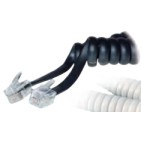 IRENIS Telefon Spiral Ahize Kablosu Siyah 4 Metre