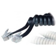 IRENIS Telefon Spiral Ahize Kablosu Siyah 4m