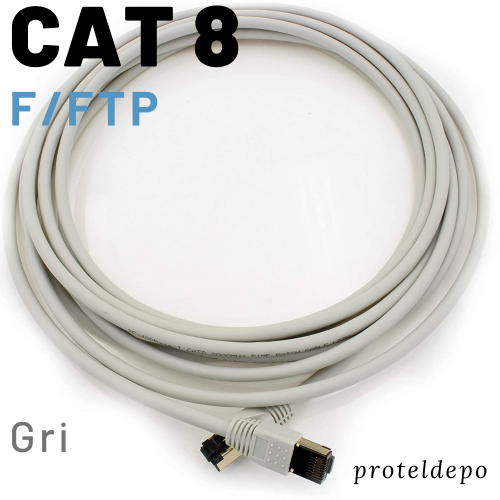 IRENIS CAT8 F/FTP LSZH Ethernet Patch Kablo, 2 Metre