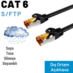 IRENIS CAT6 Dış Ortam S/FTP, Açıkhava Ethernet Network Kablosu, 5 Metre