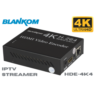 BLANKOM 4K (UHD) IP Streamer ve Enkoder, HDMI girişli | HDE-4K4