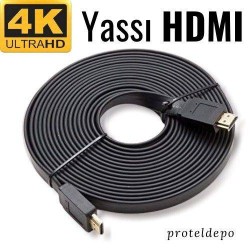 4K Yassı HDMI v1.4 Kablo,  5 Metre 4K Yassı HDMI v1.4 Kablo,  5 Metre