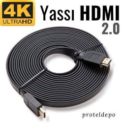 4K Yassı HDMI v2.0 Kablo, 50 cm 4K Yassı HDMI v2.0 Kablo, 50 cm