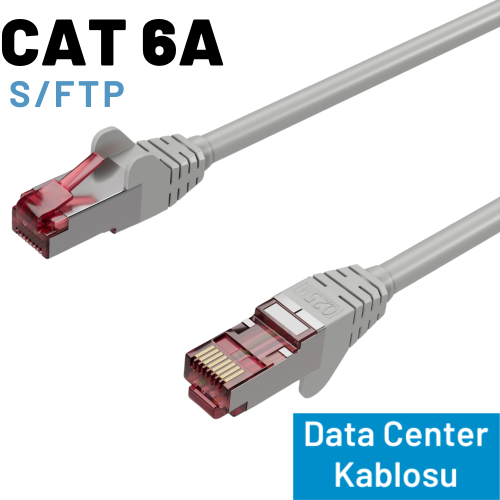 IRENIS CAT6A S/FTP Ethernet Data Center Kablosu, 10 Metre, Beyaz