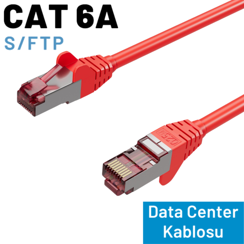 IRENIS CAT6A S/FTP Ethernet Data Center Kablosu, 10 Metre, Beyaz