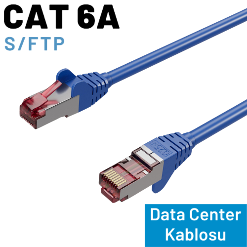 IRENIS CAT6A S/FTP Ethernet Data Center Kablosu, 10 Metre, Beyaz
