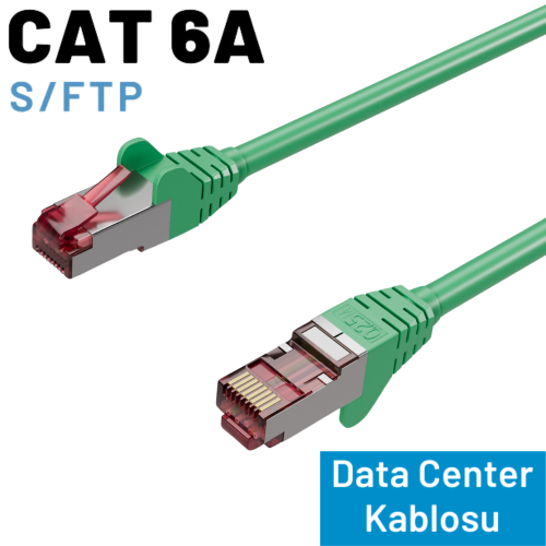 IRENIS CAT6A S/FTP Ethernet Data Center Kablosu, 10 Metre, Beyaz
