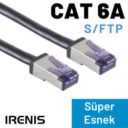 IRENIS CAT6A S/FTP Süper Esnek Kablo, 15 cm