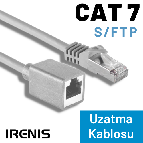 IRENIS CAT7 S/FTP Uzatma Kablosu, 5 Metre