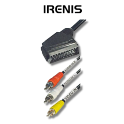 IRENIS SCART - RCA (Tos) Tek yönlü uzatma kablosu 2m IRENIS SCART - RCA (Tos) Tek yönlü uzatma kablosu 2m
