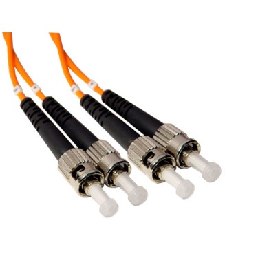 ST/ST 50/125 MM Duplex FO Patch cord/Jumper - 10 Metre