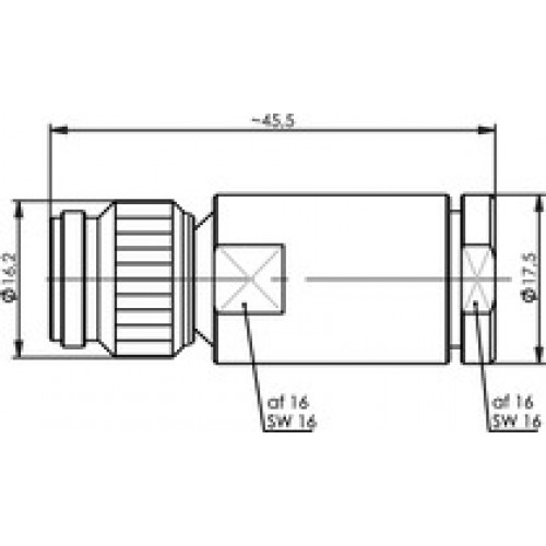 IRENIS TNC LMR240 Erkek Konnektor  TNC LMR400 Erkek Konnektor